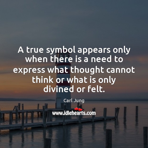 A true symbol appears only when there is a need to express Image