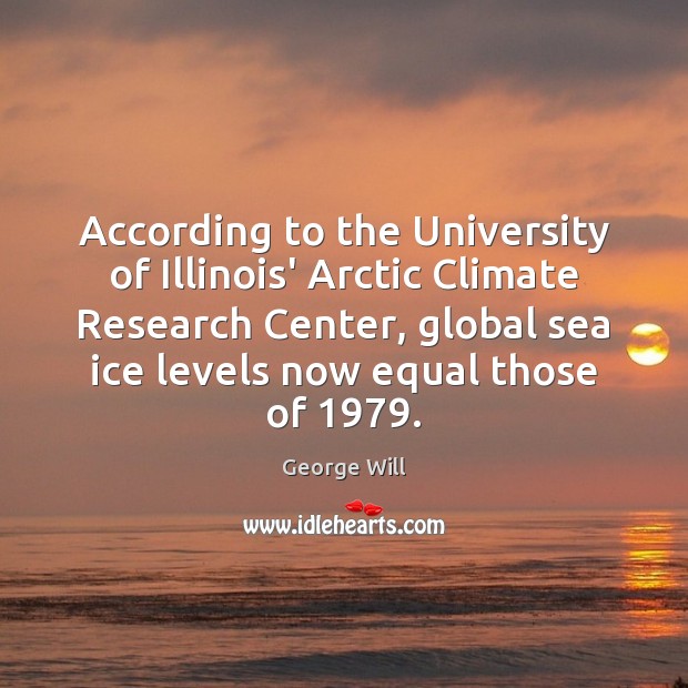 According to the University of Illinois’ Arctic Climate Research Center, global sea Image