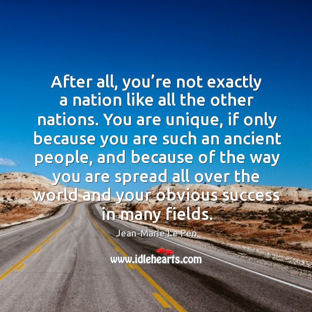 After all, you’re not exactly a nation like all the other nations. Image