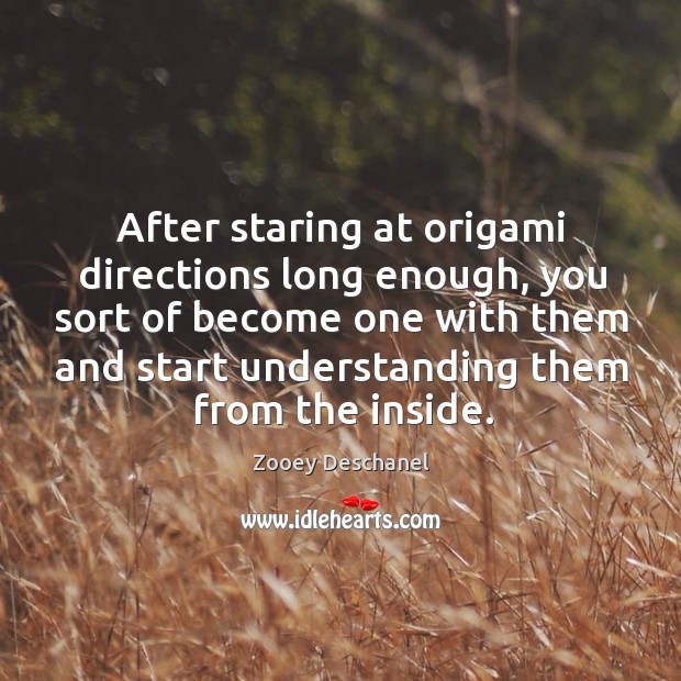 After staring at origami directions long enough, you sort of become one Image