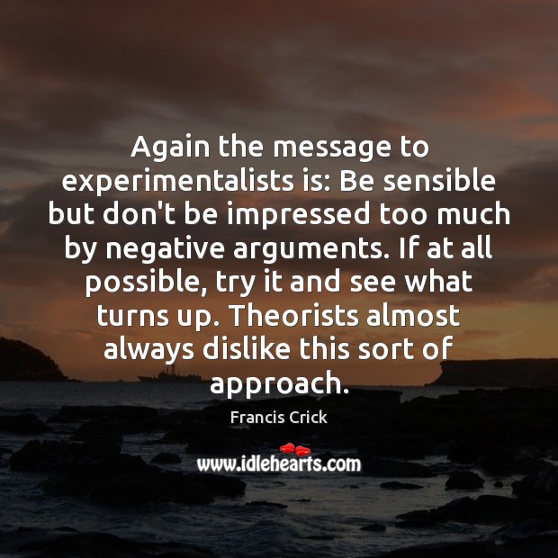 Again the message to experimentalists is: Be sensible but don’t be impressed Image