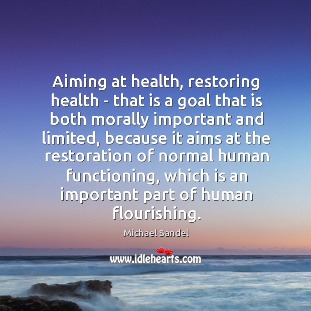 Aiming at health, restoring health – that is a goal that is Image