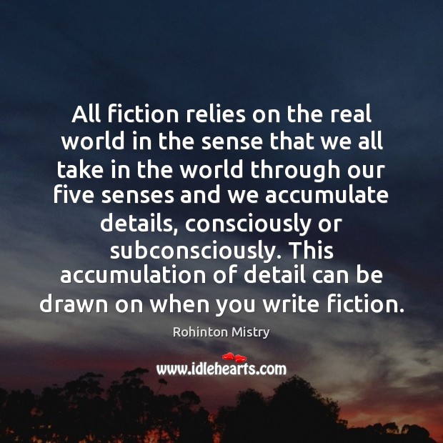All fiction relies on the real world in the sense that we Image