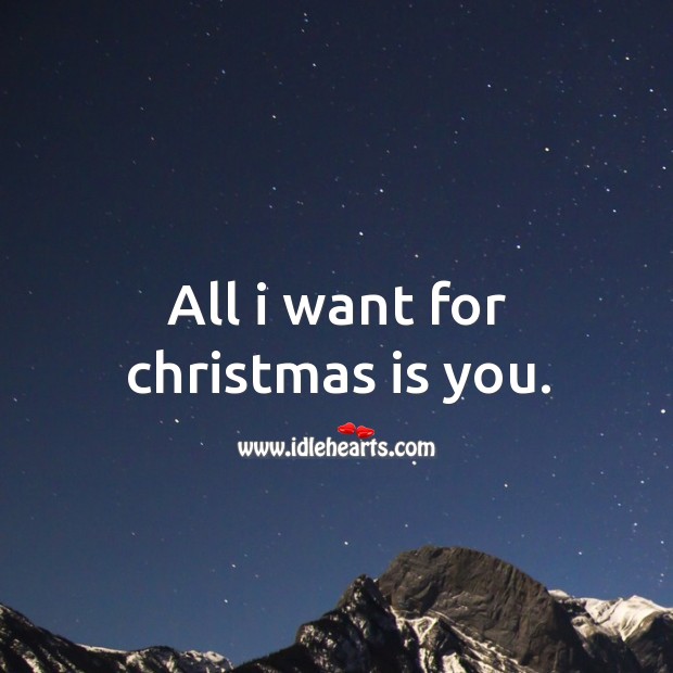 All I want for christmas is you. Image