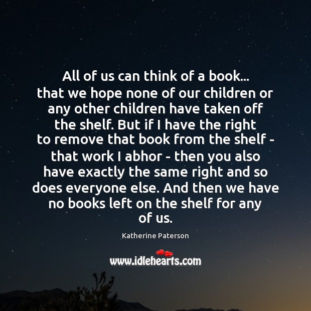 All of us can think of a book… that we hope none Image