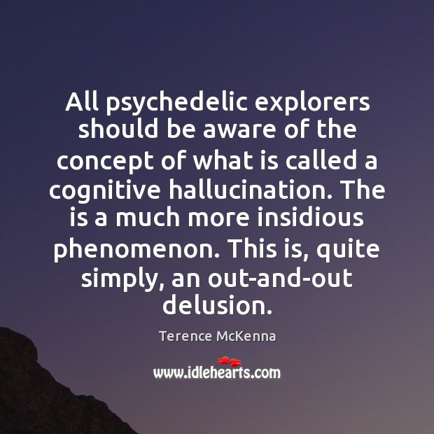 All psychedelic explorers should be aware of the concept of what is Terence McKenna Picture Quote