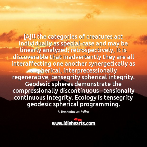 [A]ll the categories of creatures act individually as special-case and may Image