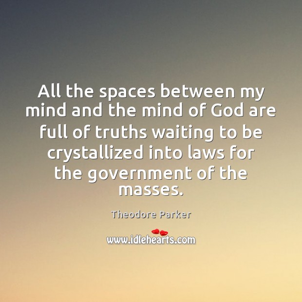 All the spaces between my mind and the mind of God are Image