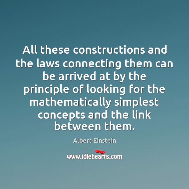All these constructions and the laws connecting them can be arrived at Image