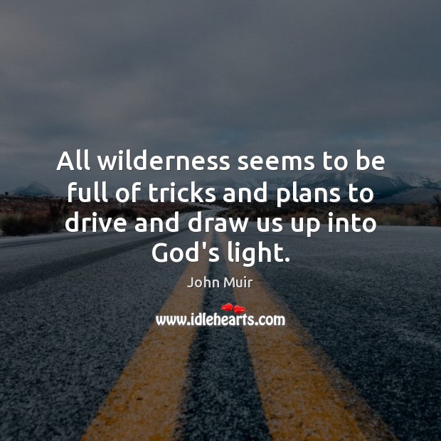 All wilderness seems to be full of tricks and plans to drive John Muir Picture Quote