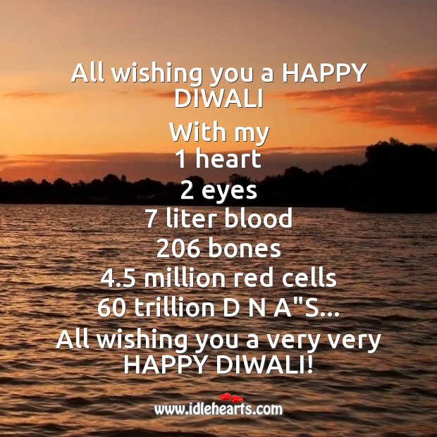 All wishing you a happy diwali Diwali Messages Image