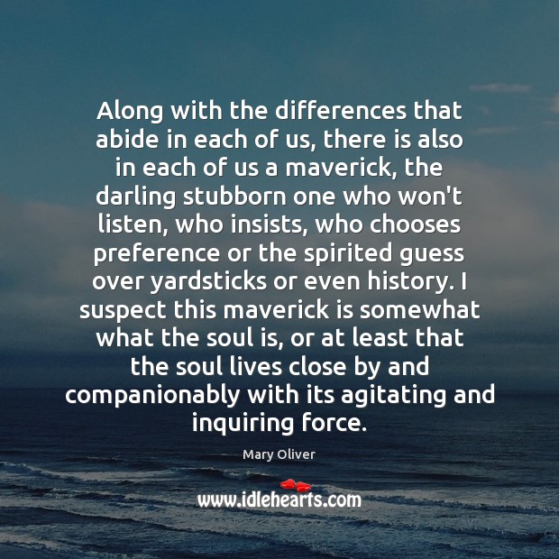 Along with the differences that abide in each of us, there is Soul Quotes Image