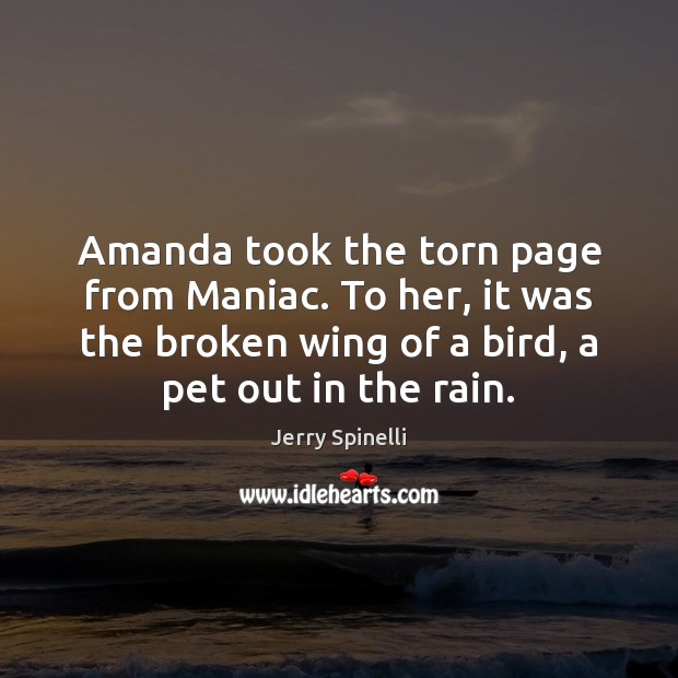 Amanda took the torn page from Maniac. To her, it was the Image