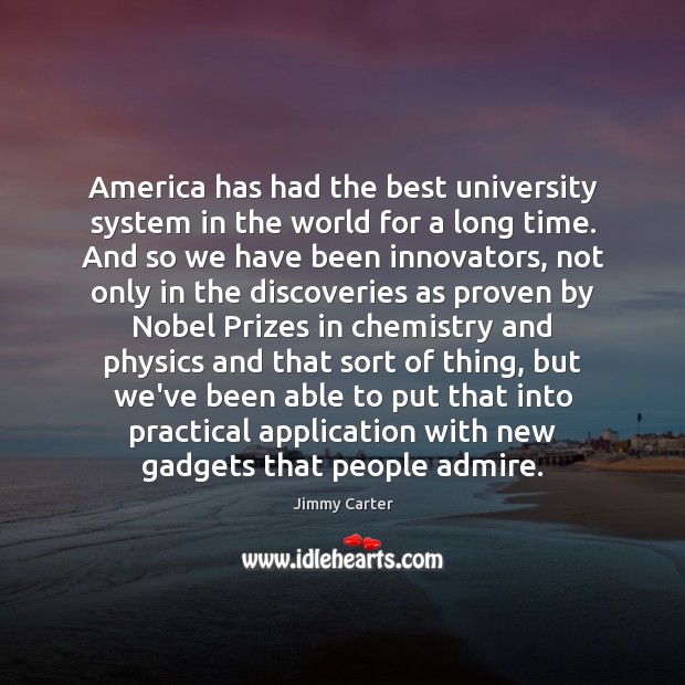America has had the best university system in the world for a Image