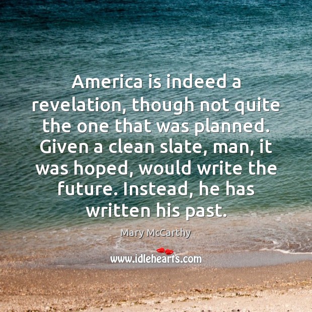 America is indeed a revelation, though not quite the one that was Image