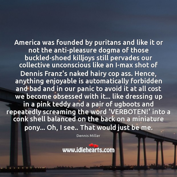 America was founded by puritans and like it or not the anti-pleasure Image