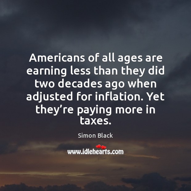 Americans of all ages are earning less than they did two decades Image