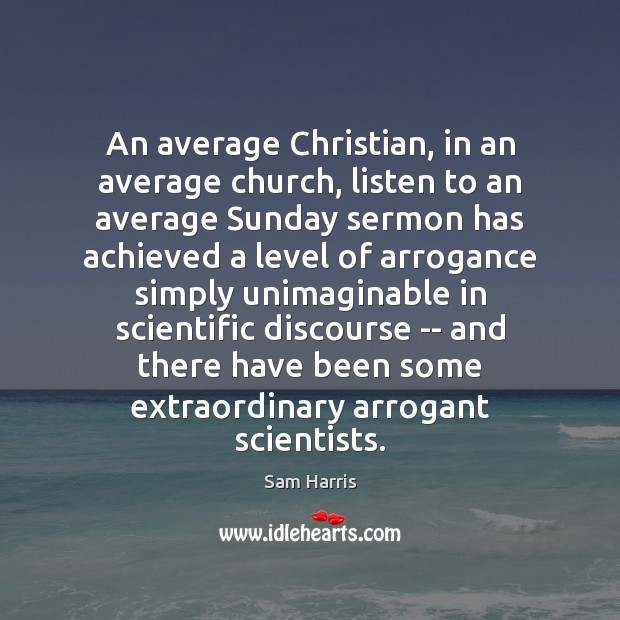 An average Christian, in an average church, listen to an average Sunday Image