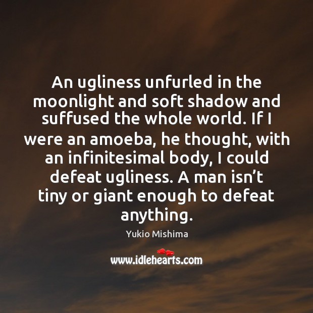 An ugliness unfurled in the moonlight and soft shadow and suffused the Image