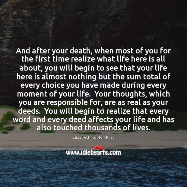 And after your death, when most of you for the first time Image