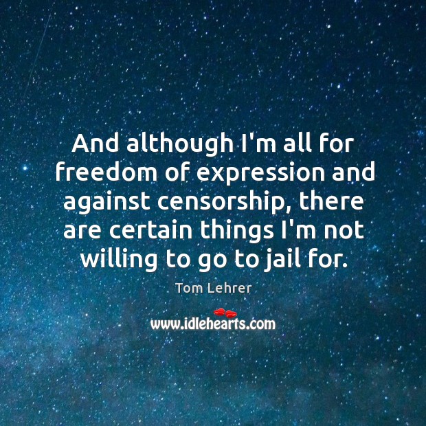 And although I’m all for freedom of expression and against censorship, there Image