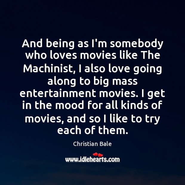 And being as I’m somebody who loves movies like The Machinist, I Image