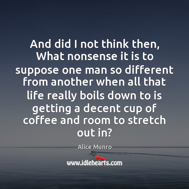 And did I not think then, What nonsense it is to suppose Alice Munro Picture Quote