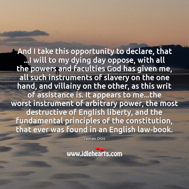 And I take this opportunity to declare, that …I will to my 