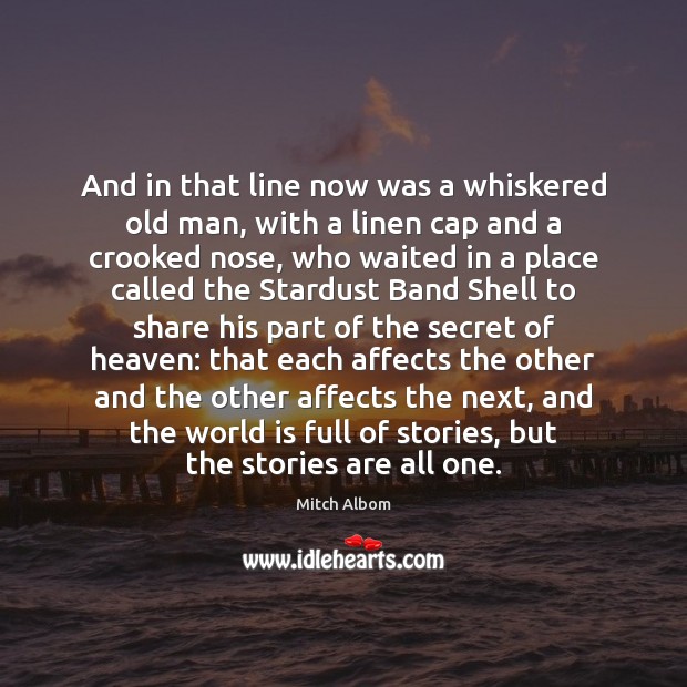 And in that line now was a whiskered old man, with a Image