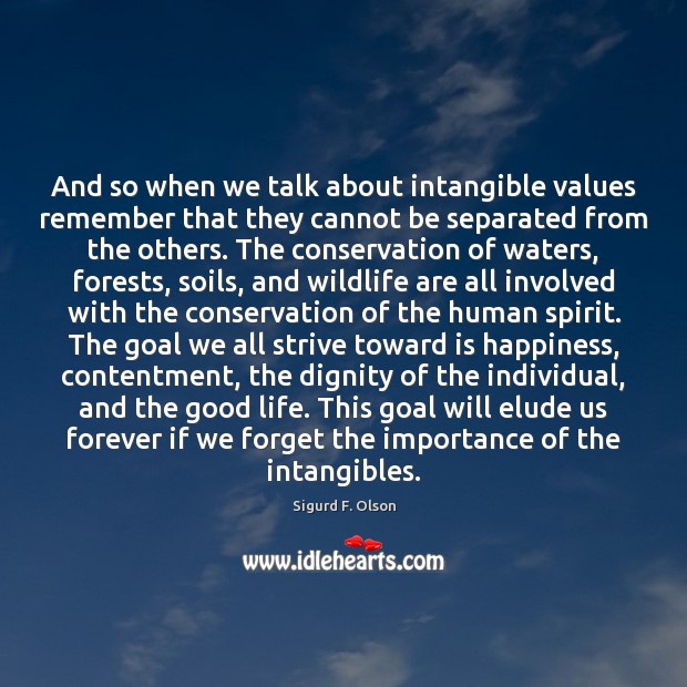 And so when we talk about intangible values remember that they cannot Image