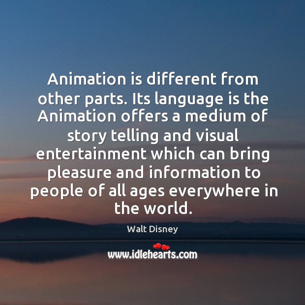Animation is different from other parts. Image