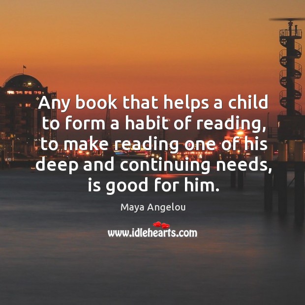 Any book that helps a child to form a habit of reading Image