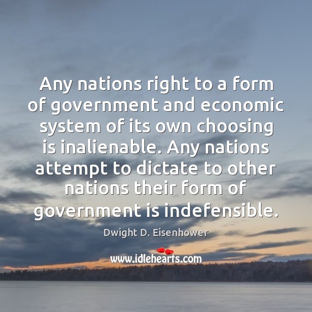 Any nations right to a form of government and economic system of Image