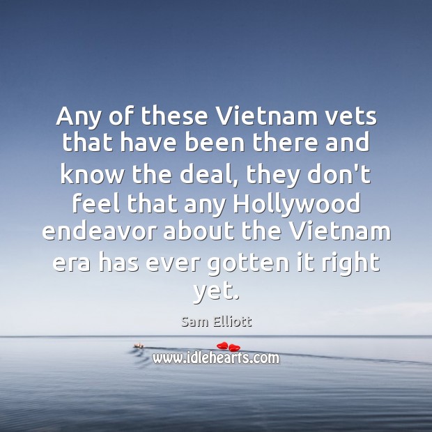 Any of these Vietnam vets that have been there and know the Image