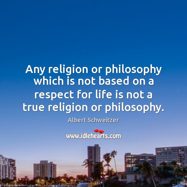 Any religion or philosophy which is not based on a respect for Image