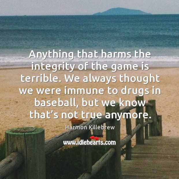 Anything that harms the integrity of the game is terrible. Image