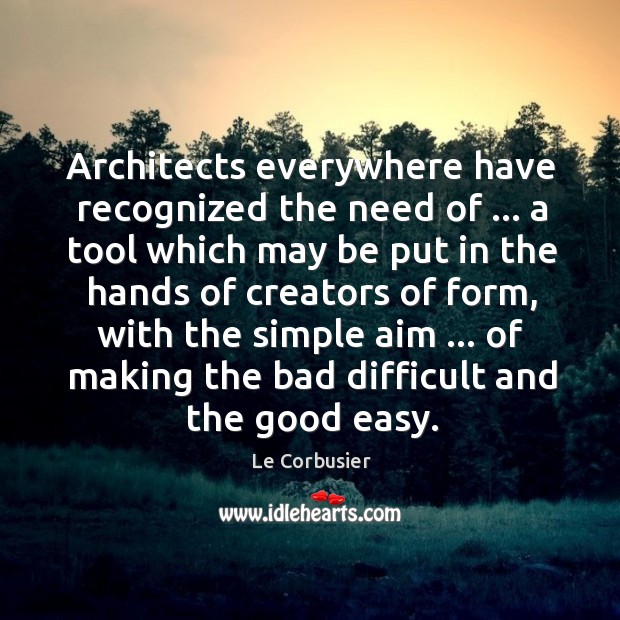 Architects everywhere have recognized the need of … a tool which may be Image