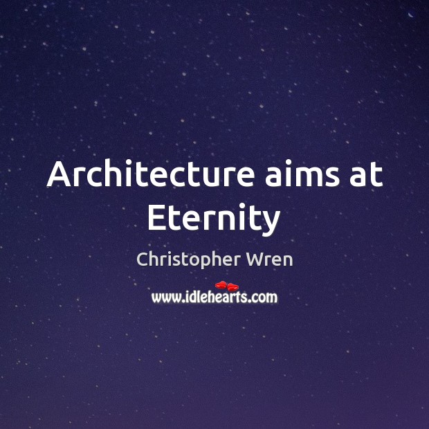 Architecture aims at Eternity Image