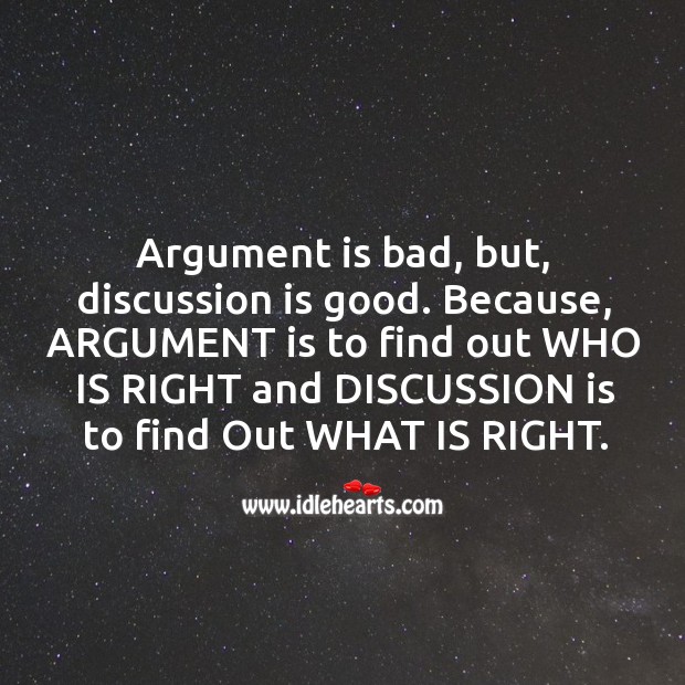 Argument vs Discussion Random Things Image