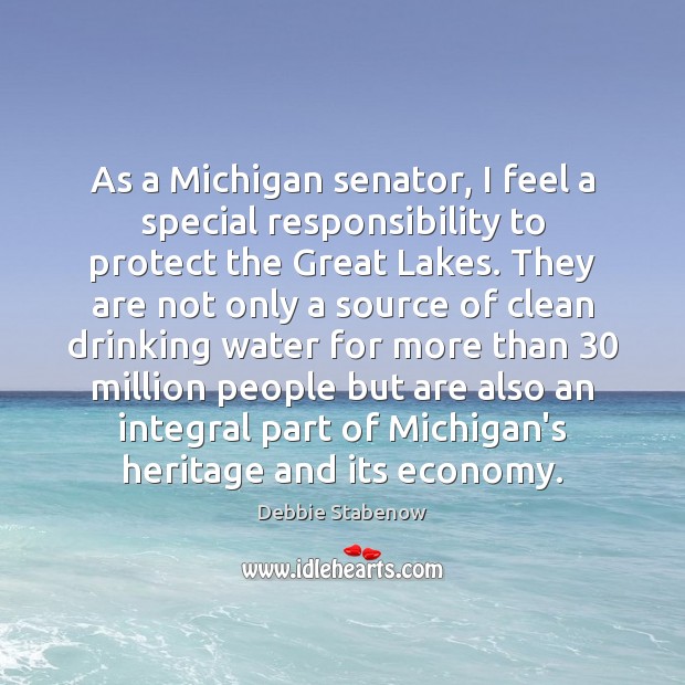 As a Michigan senator, I feel a special responsibility to protect the Economy Quotes Image