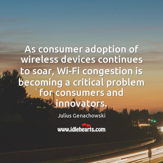 As consumer adoption of wireless devices continues to soar, Wi-Fi congestion is Image