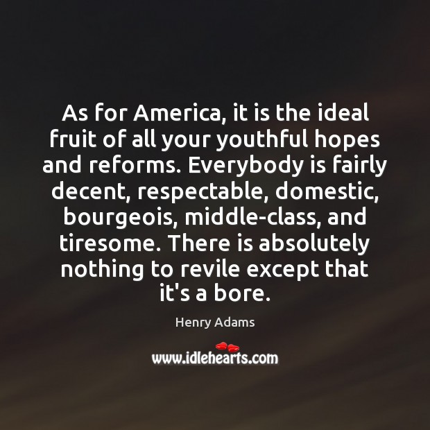 As for America, it is the ideal fruit of all your youthful Image