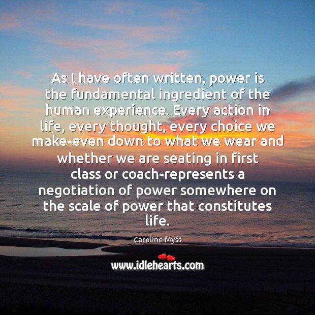 As I have often written, power is the fundamental ingredient of the Power Quotes Image