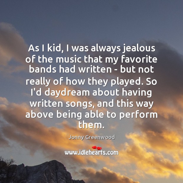 As I kid, I was always jealous of the music that my Image