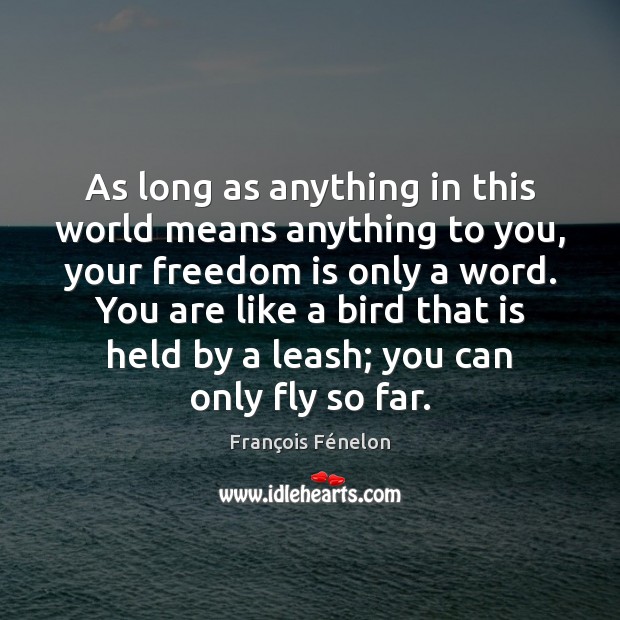 As long as anything in this world means anything to you, your Freedom Quotes Image