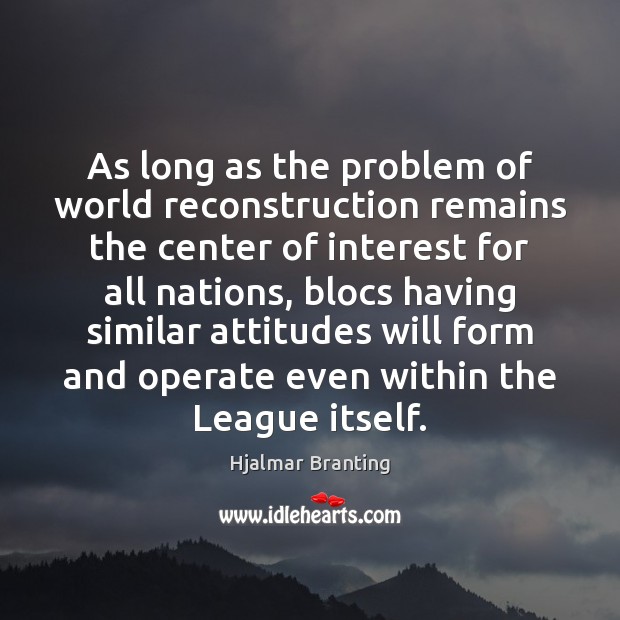 As long as the problem of world reconstruction remains the center of Image