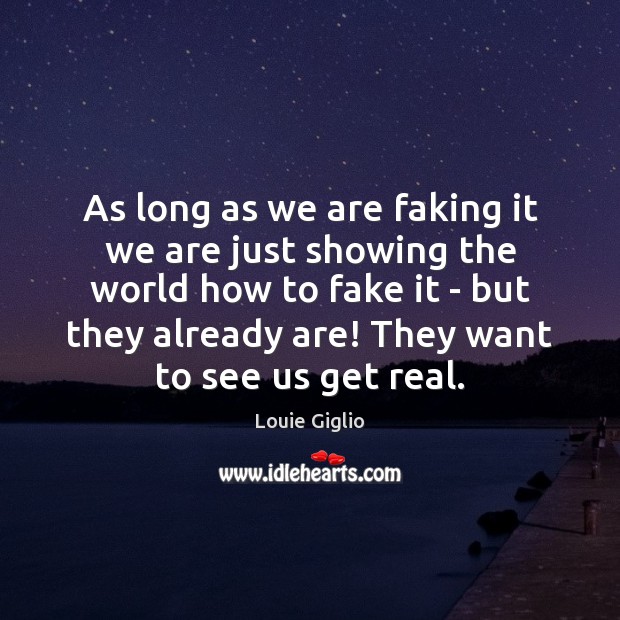 As long as we are faking it we are just showing the Image