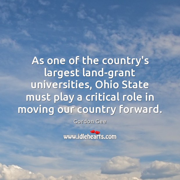As one of the country’s largest land-grant universities, Ohio State must play Image