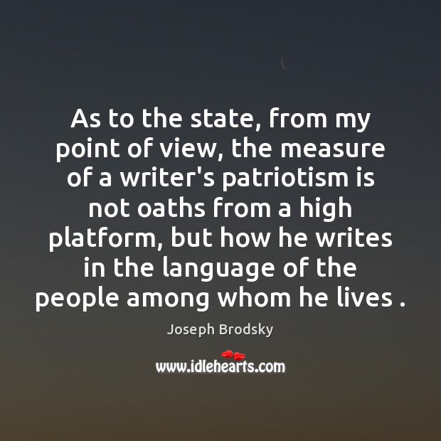 As to the state, from my point of view, the measure of Image