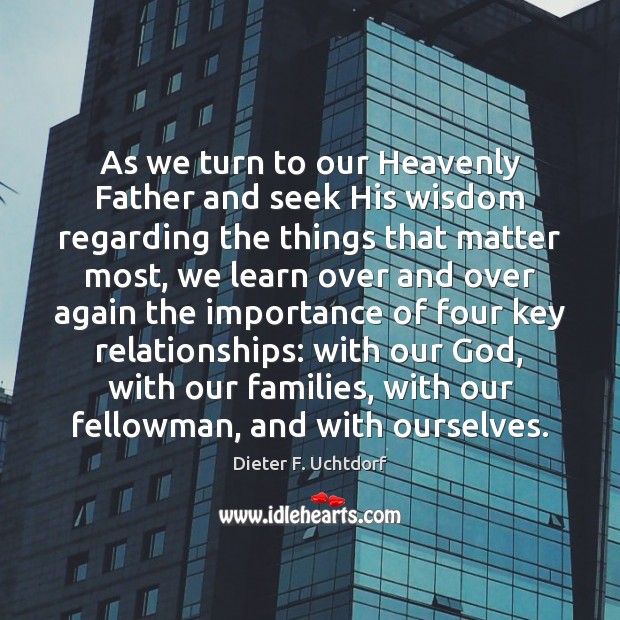 As we turn to our Heavenly Father and seek His wisdom regarding Image
